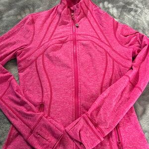 Lululemon define zip jacket size 6 hot pink